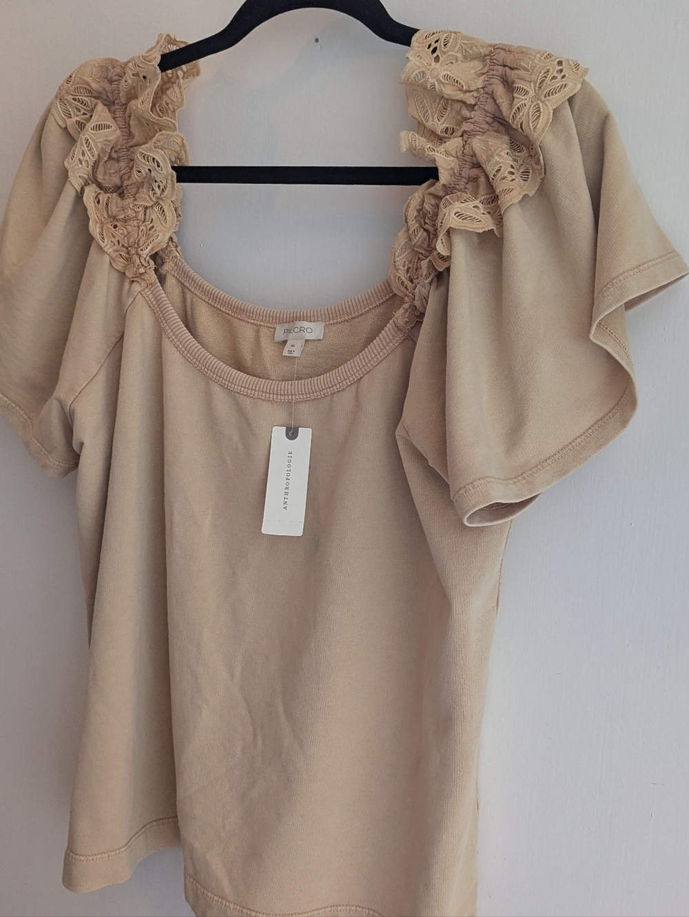 Pilcro Eyelet Ruffle Top NWT - Picture 6 of 6